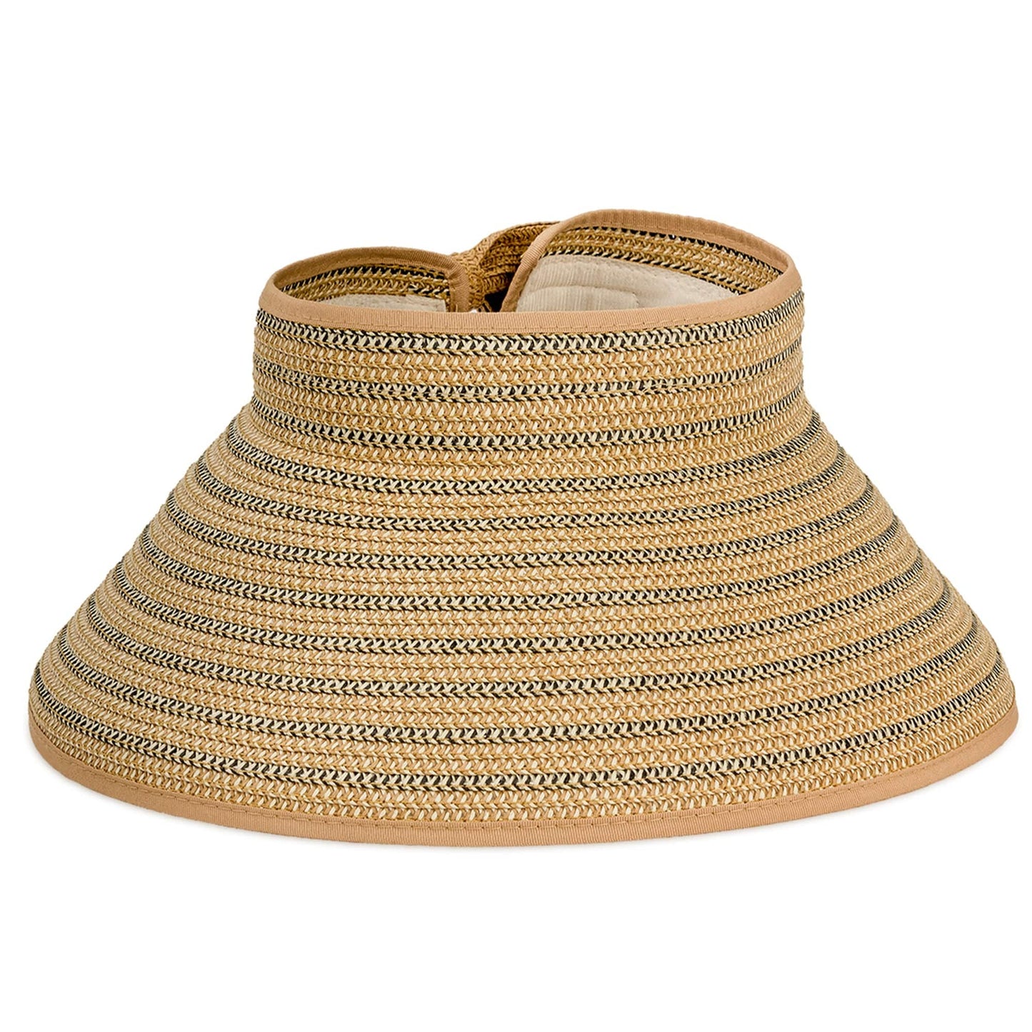 Magid Two Tone Straw Fold Up Roll Up Visor