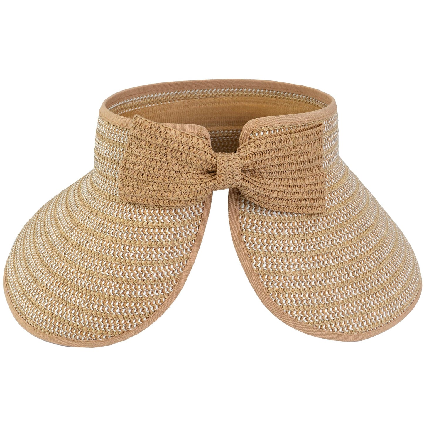 Magid Two Tone Straw Fold Up Roll Up Visor