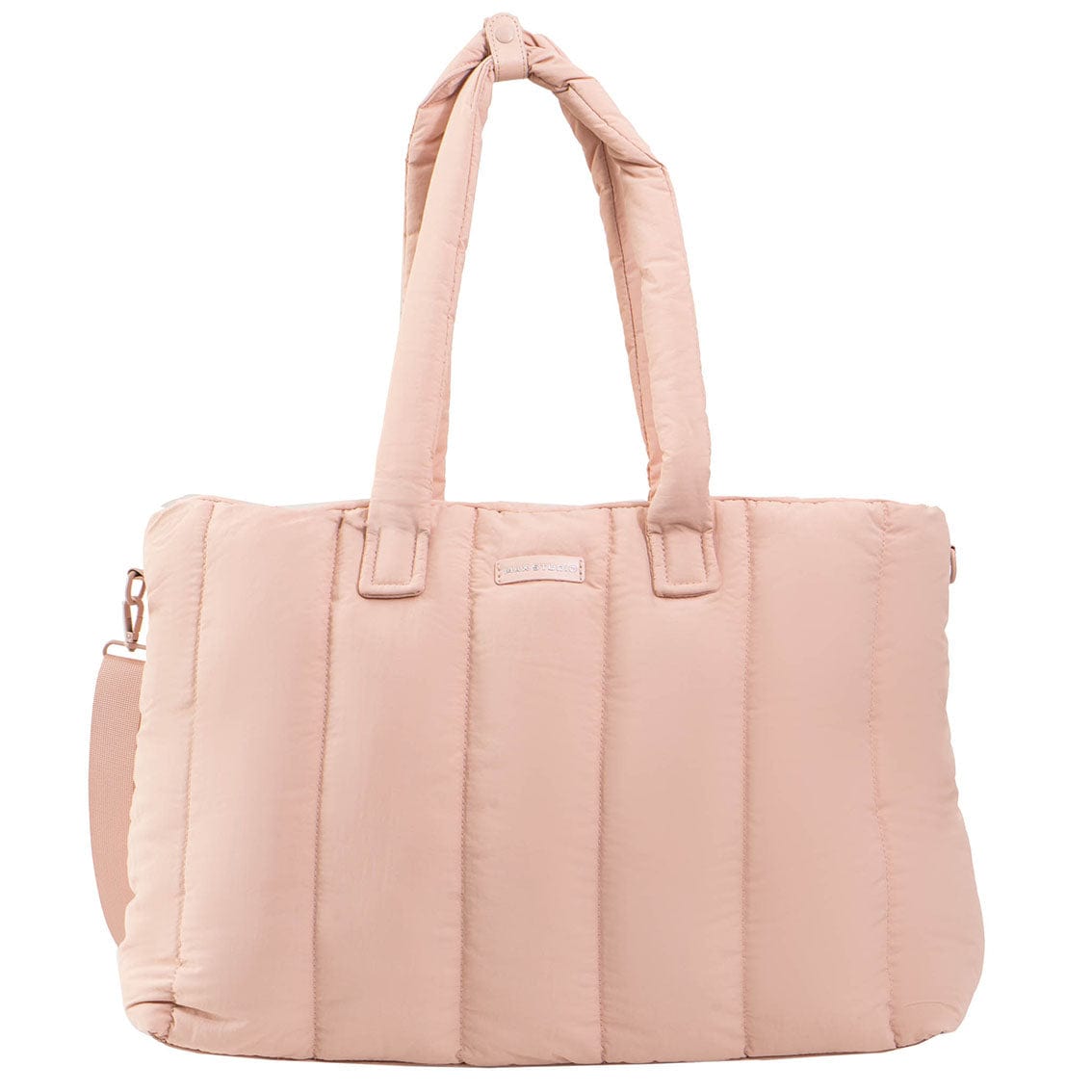 Max Studio Matte Puffer Nylon East West Tote