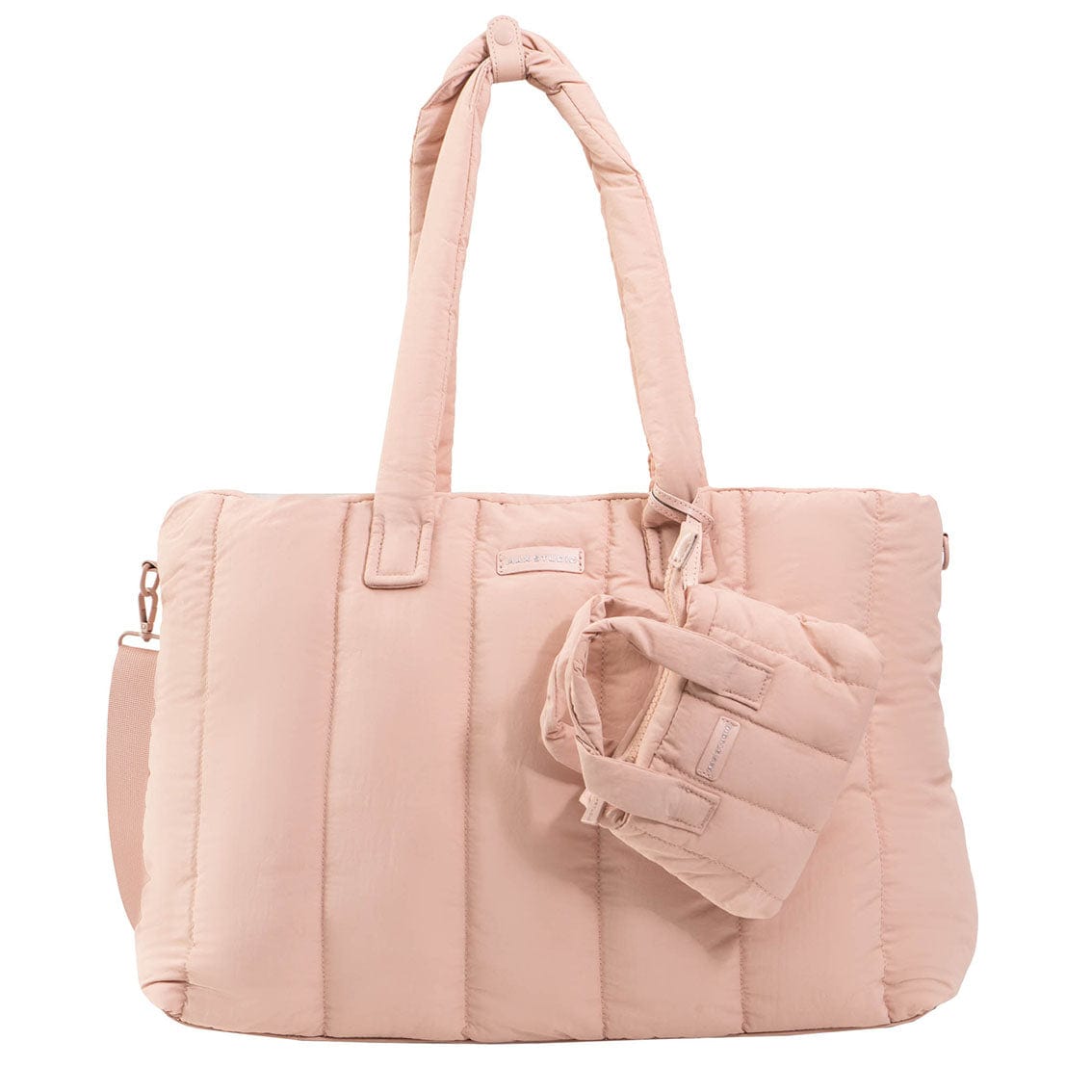 Max Studio Matte Puffer Nylon East West Tote
