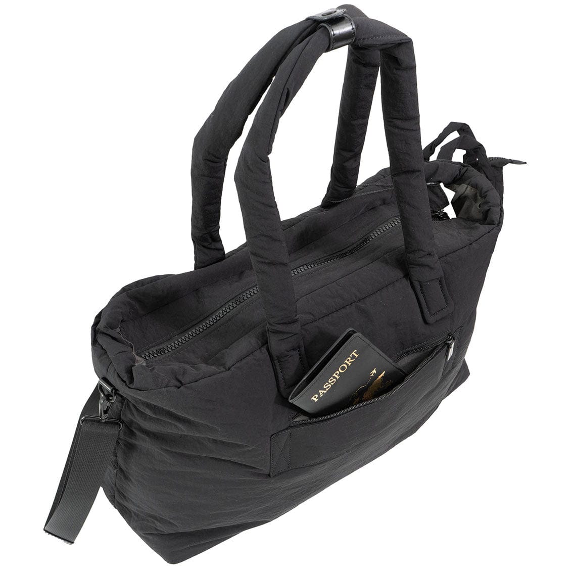 Max Studio Matte Puffer Nylon East West Tote