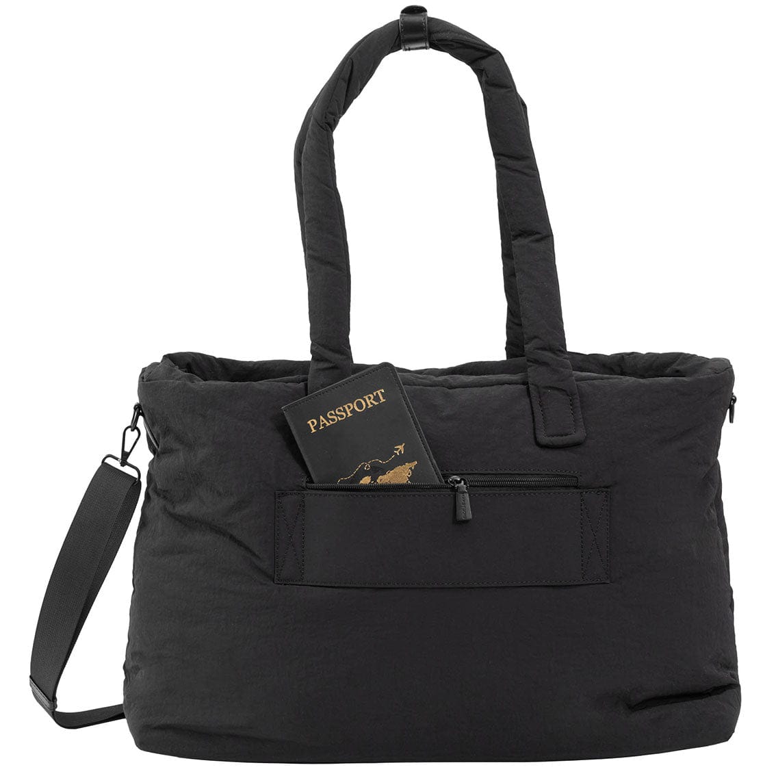 Max Studio Matte Puffer Nylon East West Tote