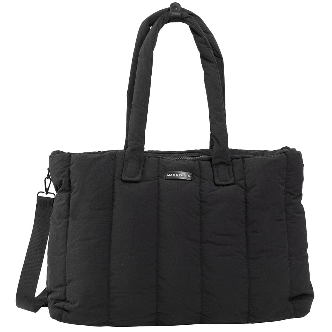 Max Studio Matte Puffer Nylon East West Tote