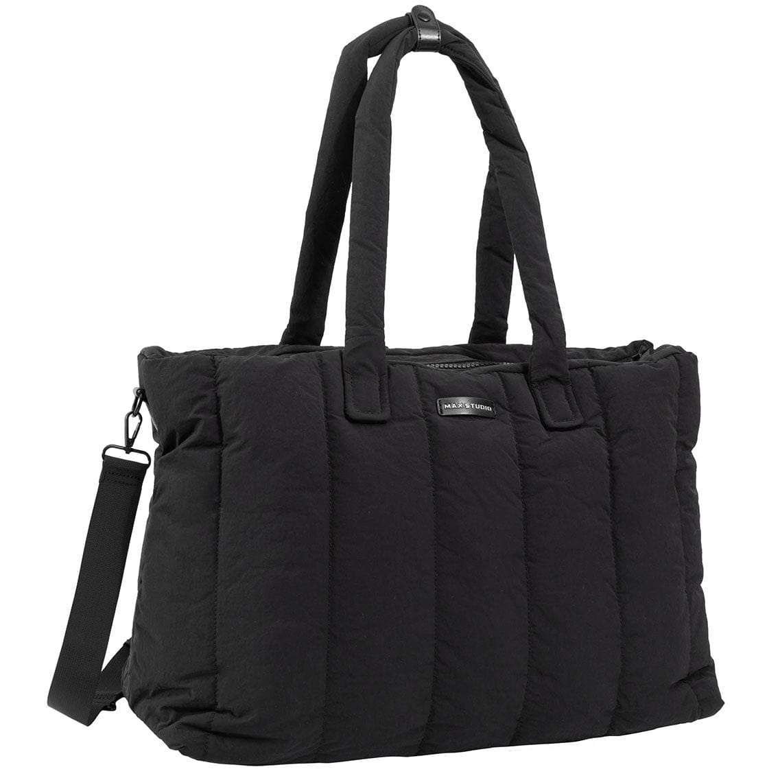 Max Studio Matte Puffer Nylon East West Tote
