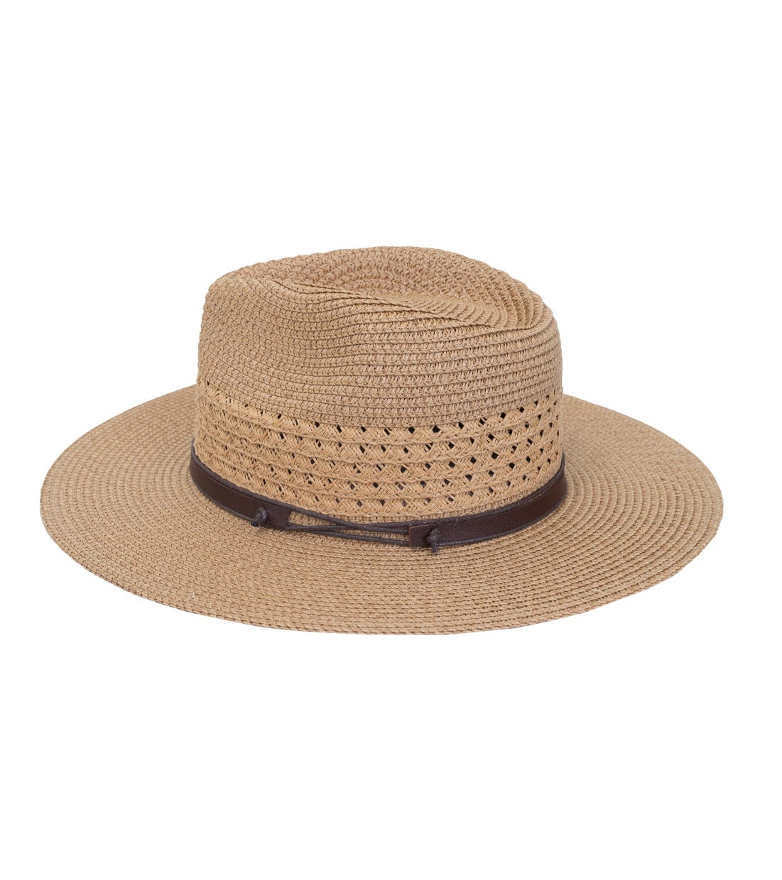 Max Studio Eyelet Straw Panama Hat