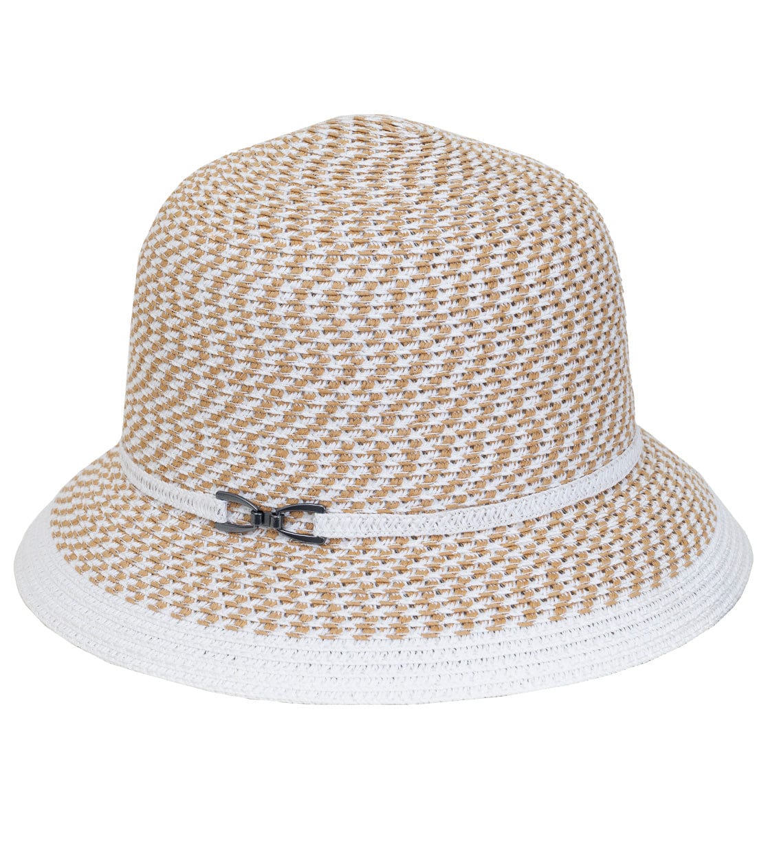Magid Two Tone Metal Accent Straw Bucket Sun Hat