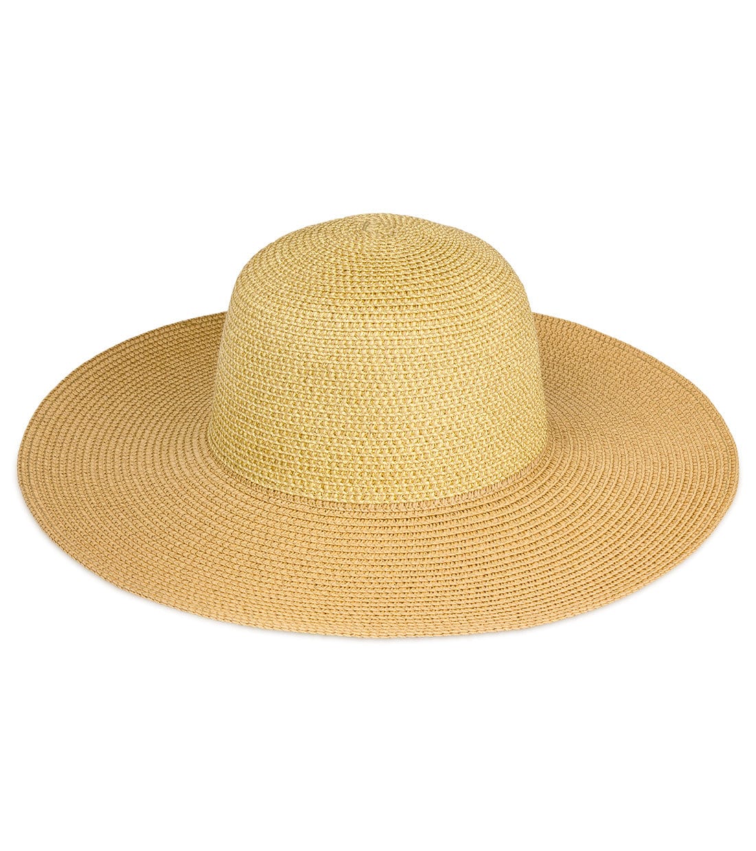 Magid Two Tone Metallic Straw Floppy Hat