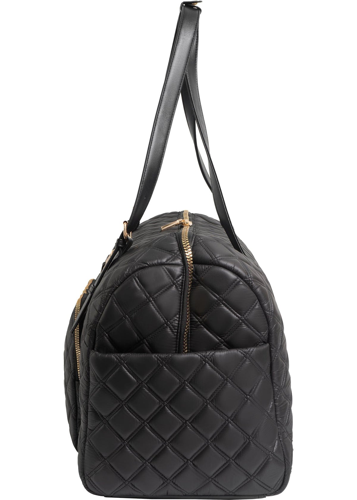 Joan & David The Sloane Diamond Quilted Weekender Duffle Bag
