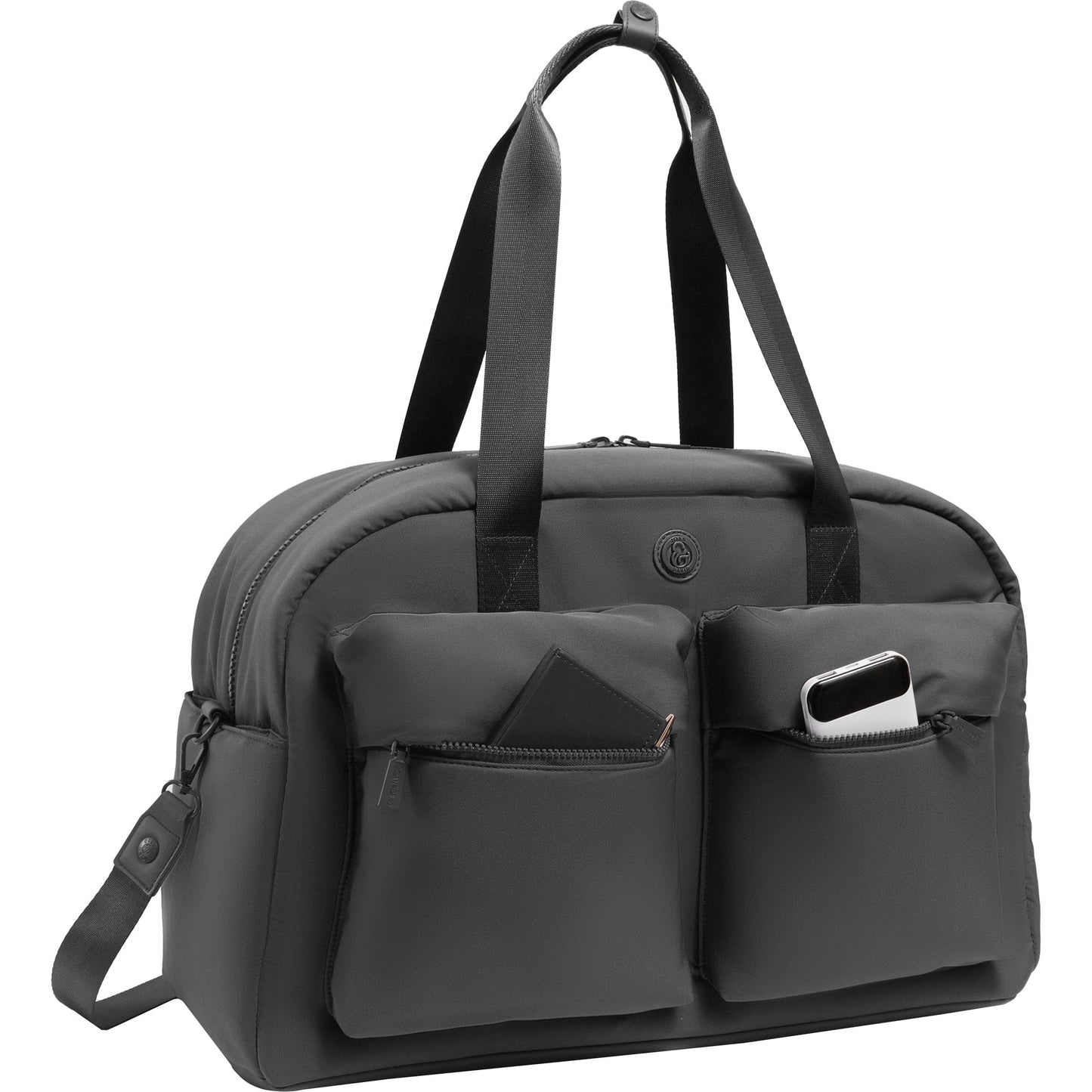 Joan & David 21 Inch High Density 2 Pocket Sport Nylon Duffel Bag