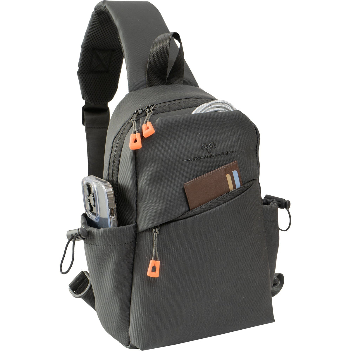 The Indio | 14-In Textured Tarpaulin Crossbody Sling Bag