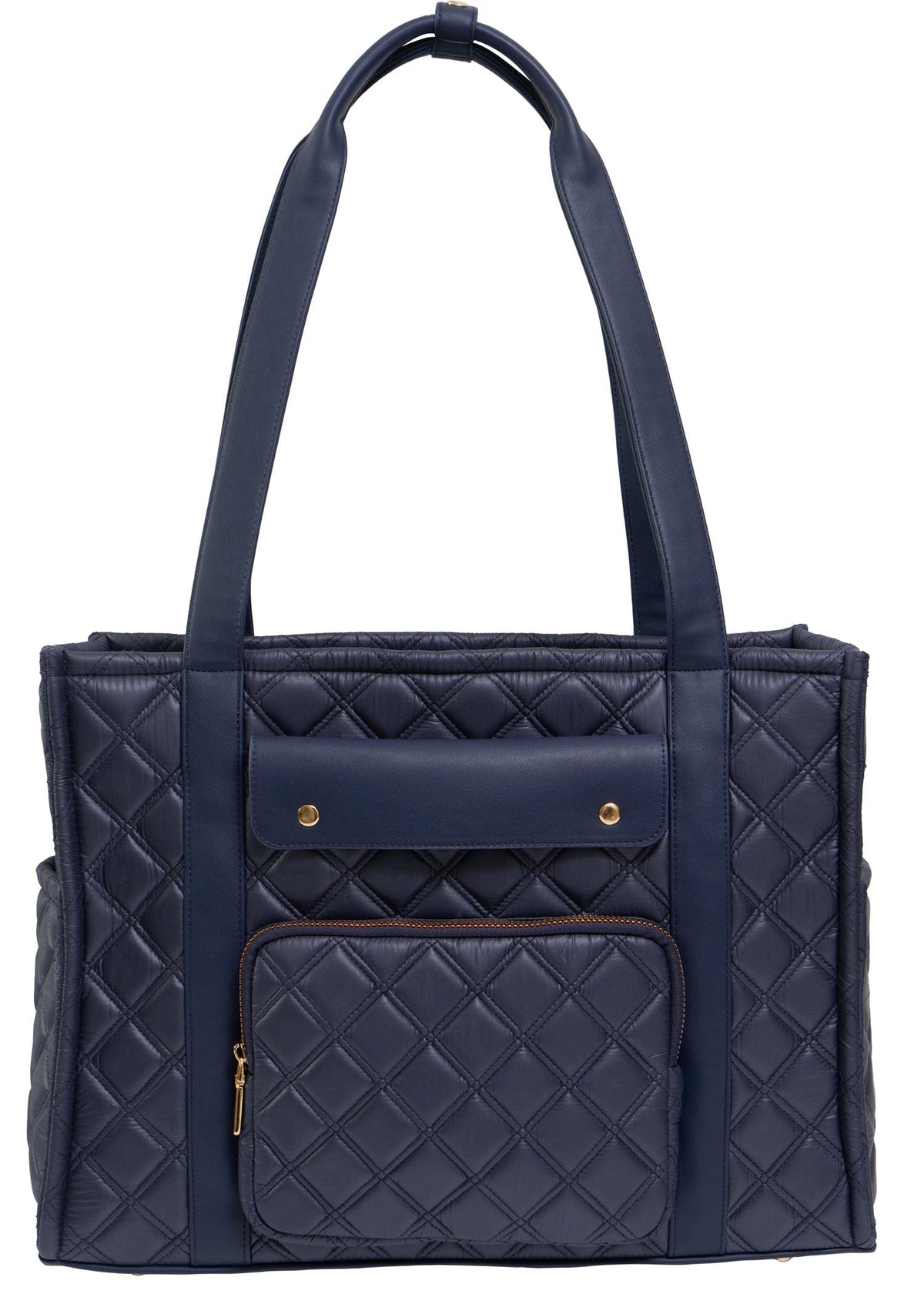 Joan & David The Daphne Diamond Quilted Square Tote