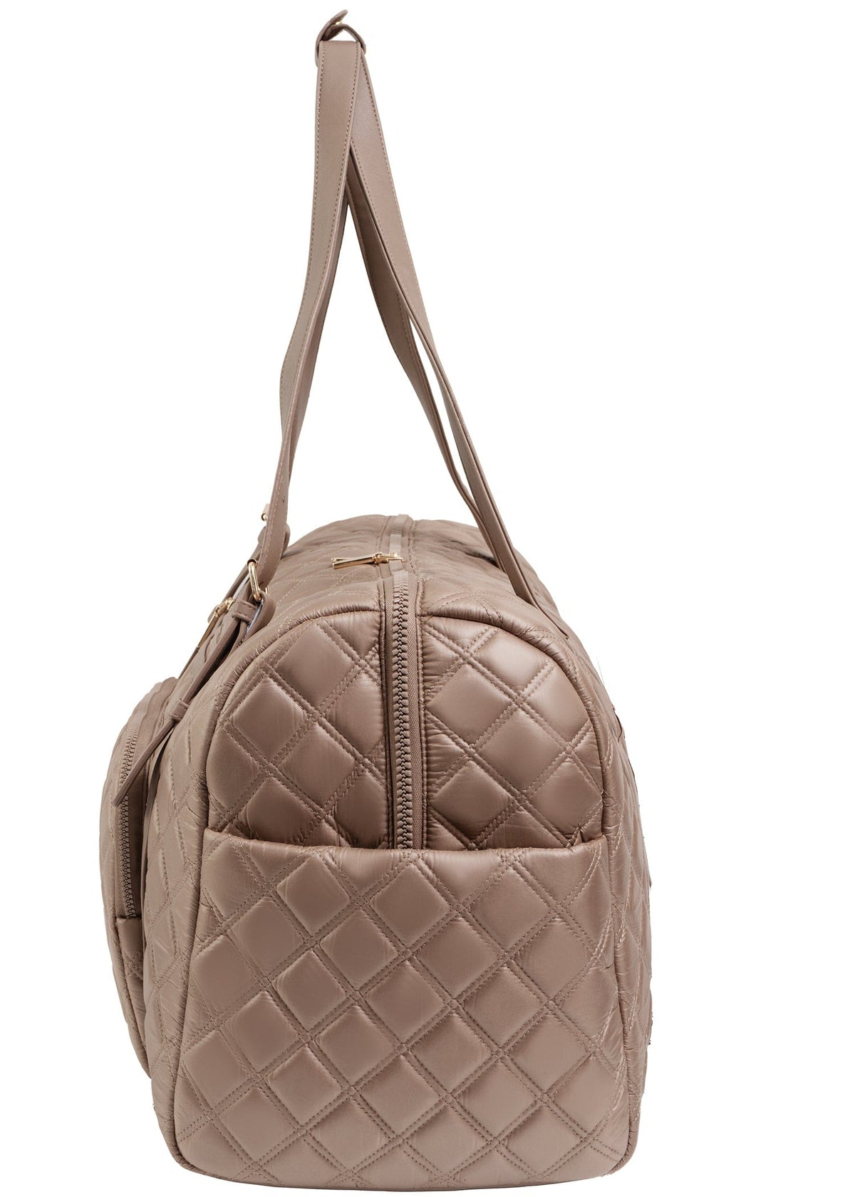 Joan & David The Sloane Diamond Quilted Weekender Duffle Bag