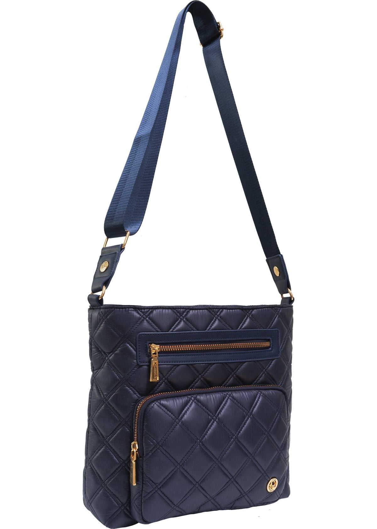 Joan & David The Alina Diamond Quilted Crossbody Bag