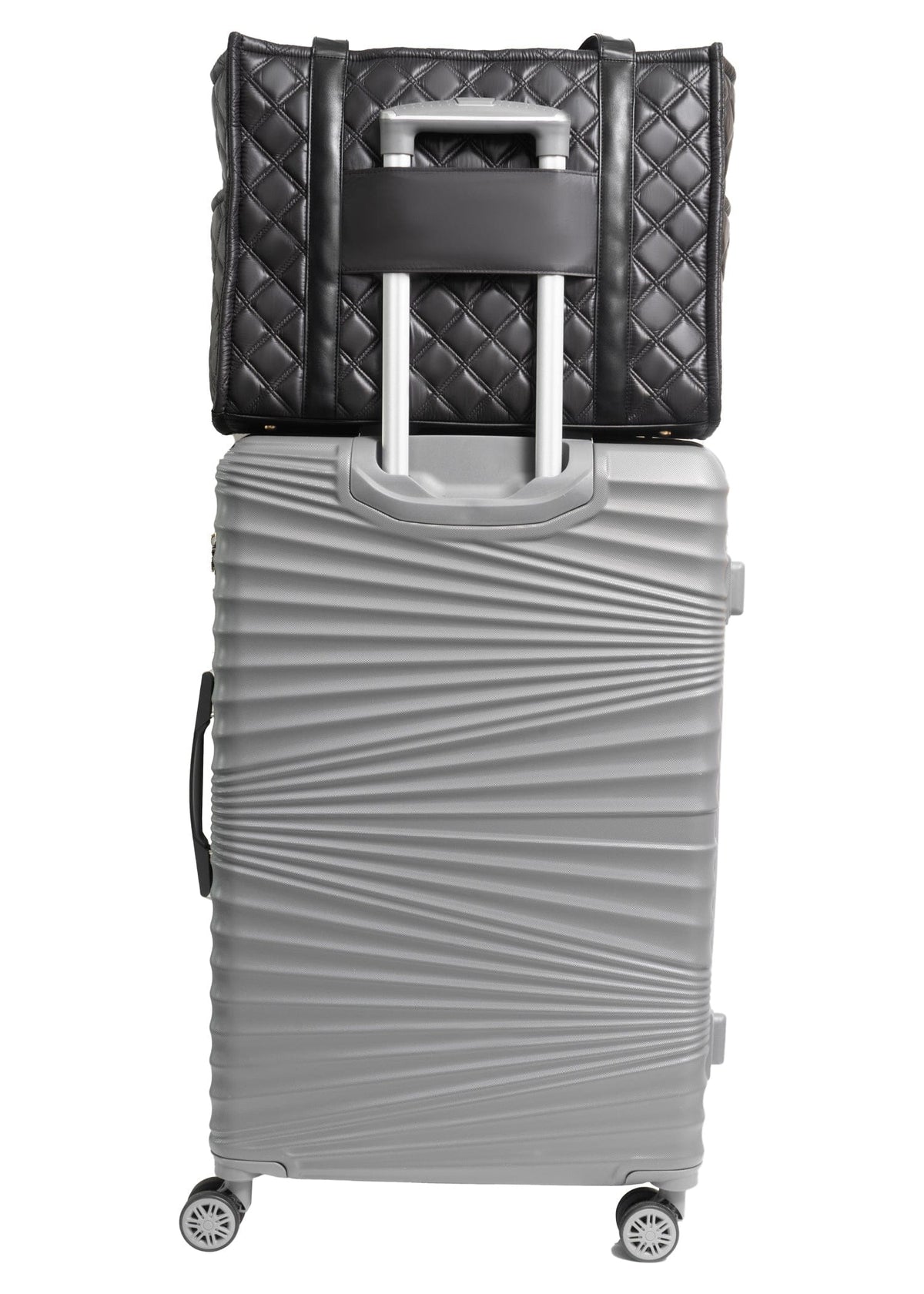 Joan & David The Daphne Diamond Quilted Square Tote
