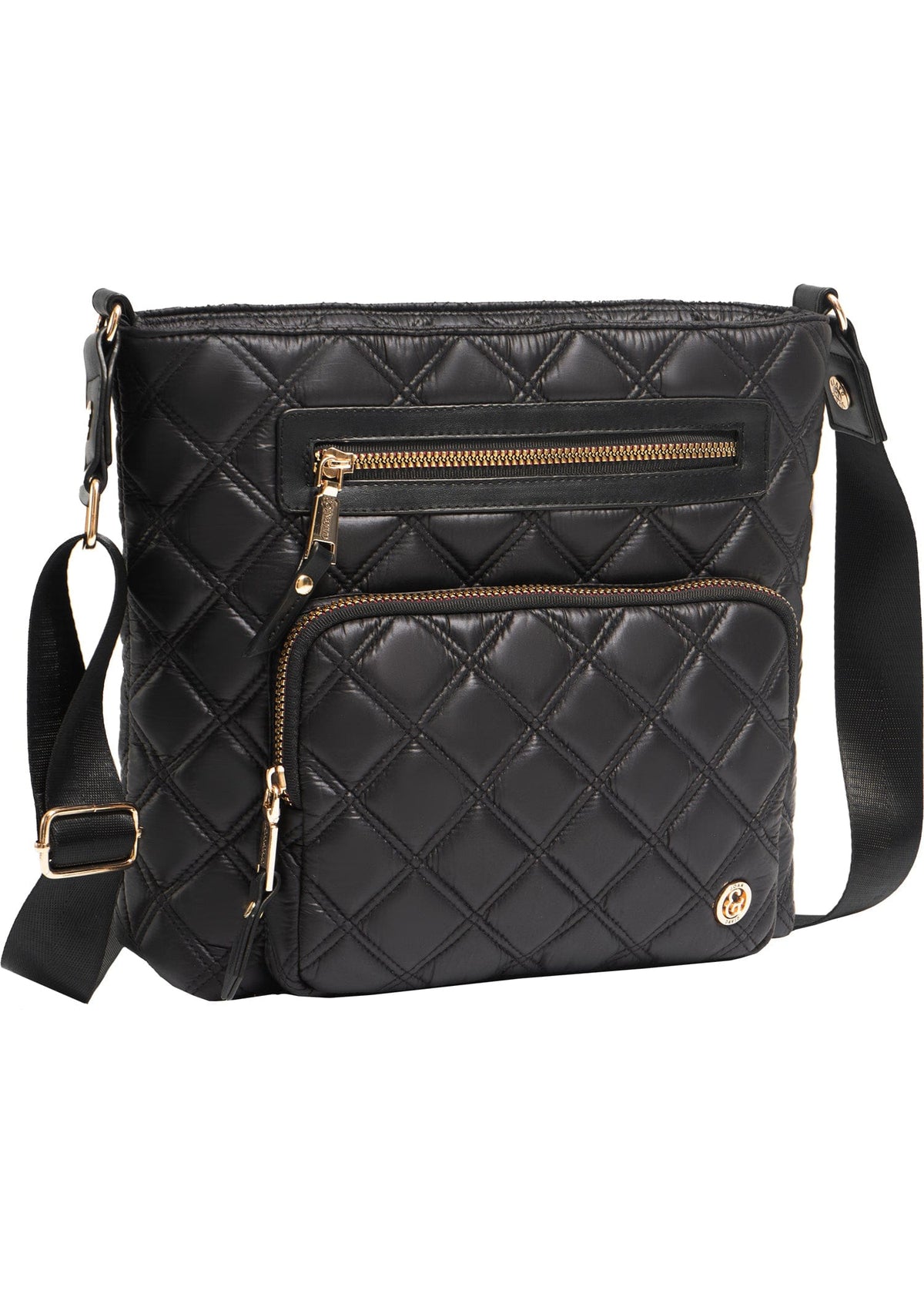 Joan & David The Alina Diamond Quilted Crossbody Bag