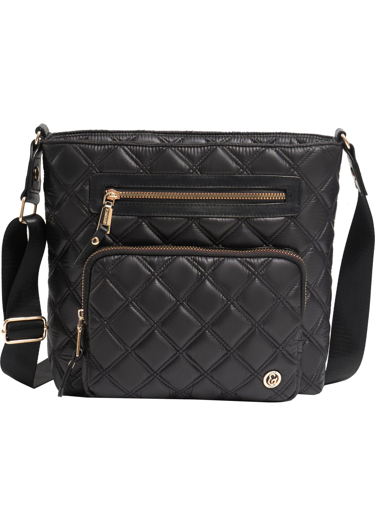 Joan & David The Alina Diamond Quilted Crossbody Bag