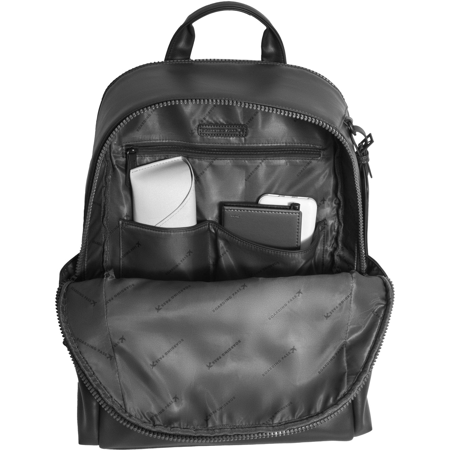 The Verona Vegan Vachetta Leather Backpack- Black
