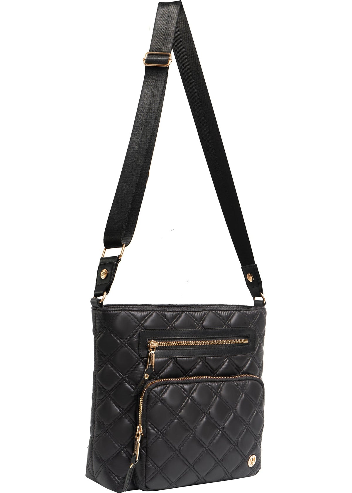 Joan & David The Alina Diamond Quilted Crossbody Bag