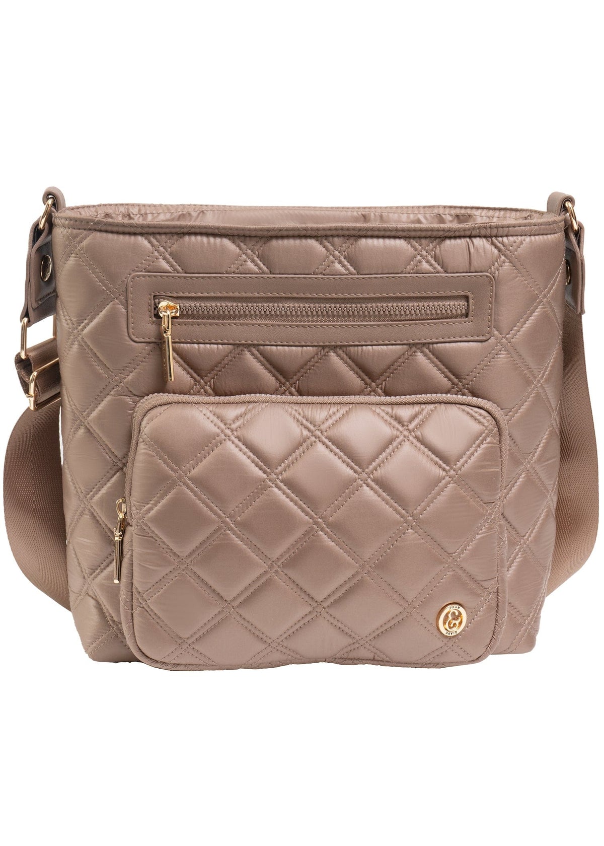 Joan & David The Alina Diamond Quilted Crossbody Bag