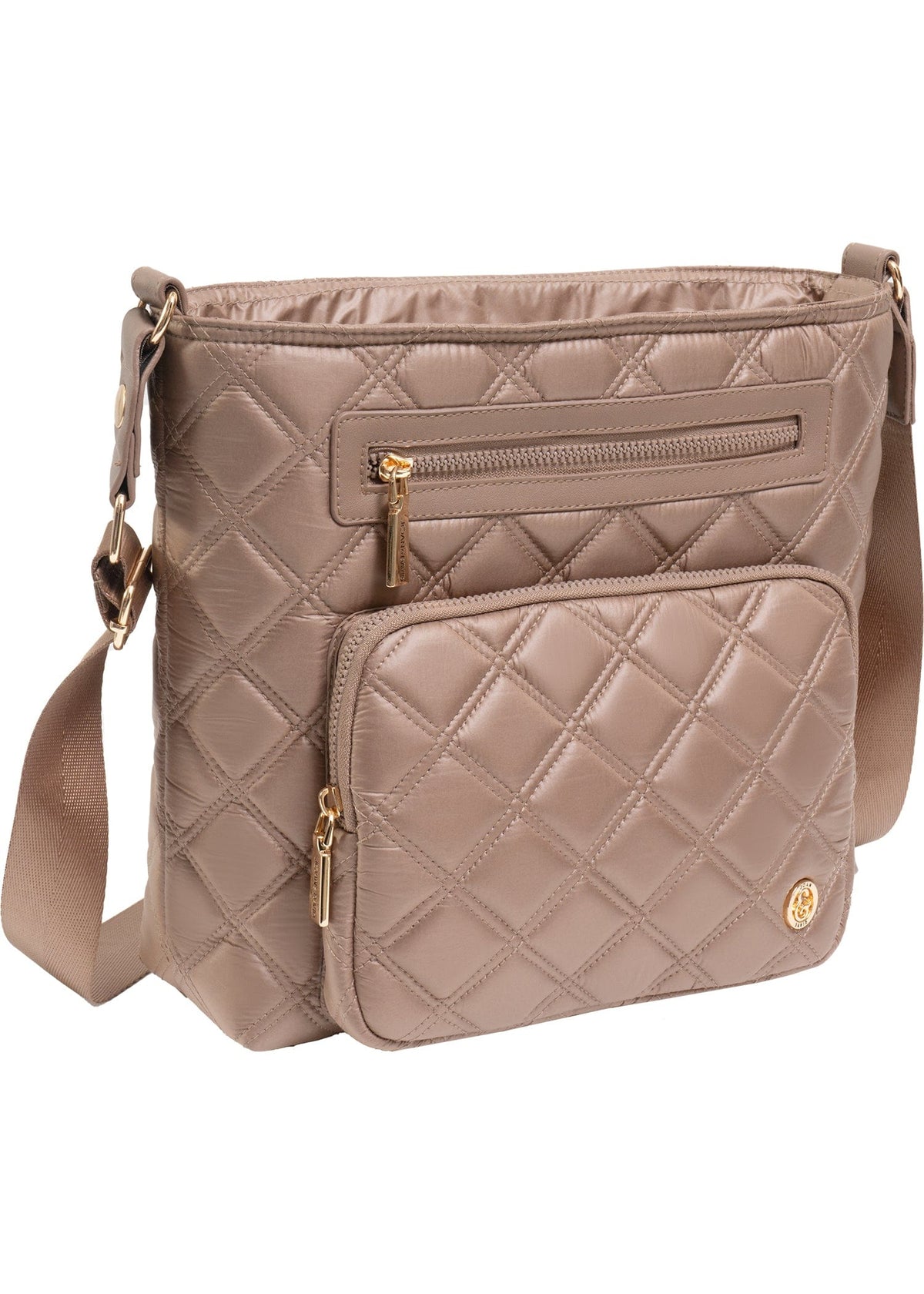 Joan & David The Alina Diamond Quilted Crossbody Bag