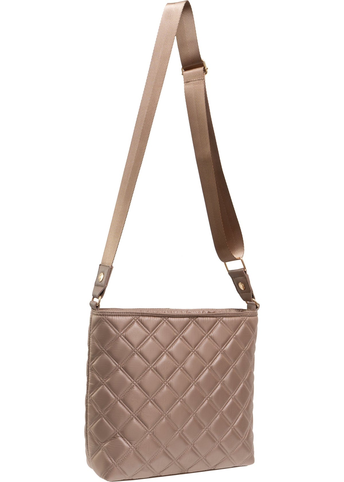 Joan & David The Alina Diamond Quilted Crossbody Bag