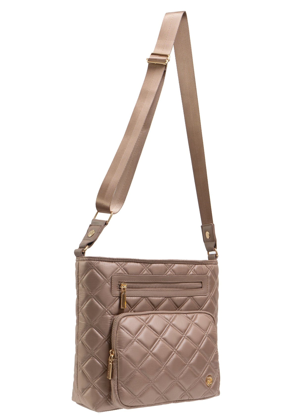 Joan & David The Alina Diamond Quilted Crossbody Bag