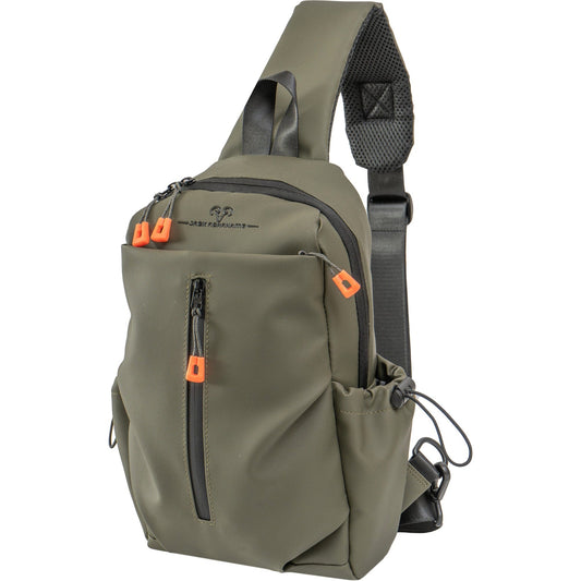 The Ashland | 16-In Textured Tarpaulin Crossbody Sling Bag