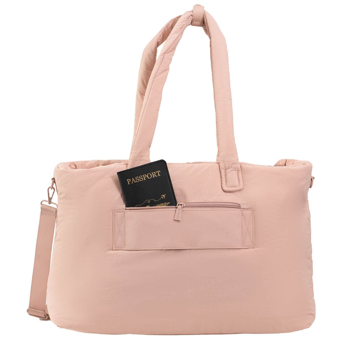 Max Studio Matte Puffer Nylon East West Tote