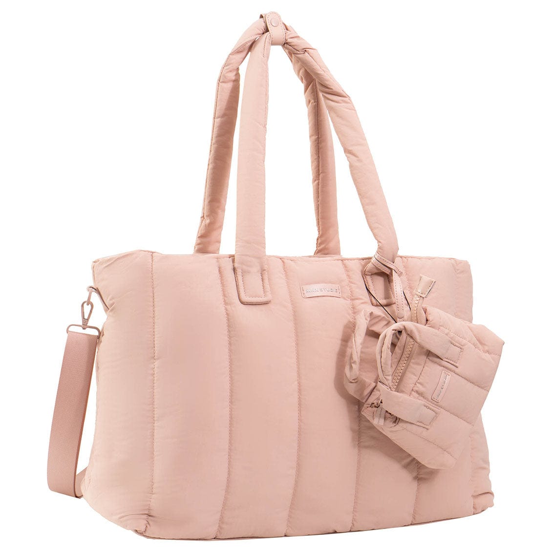 Max Studio Matte Puffer Nylon East West Tote