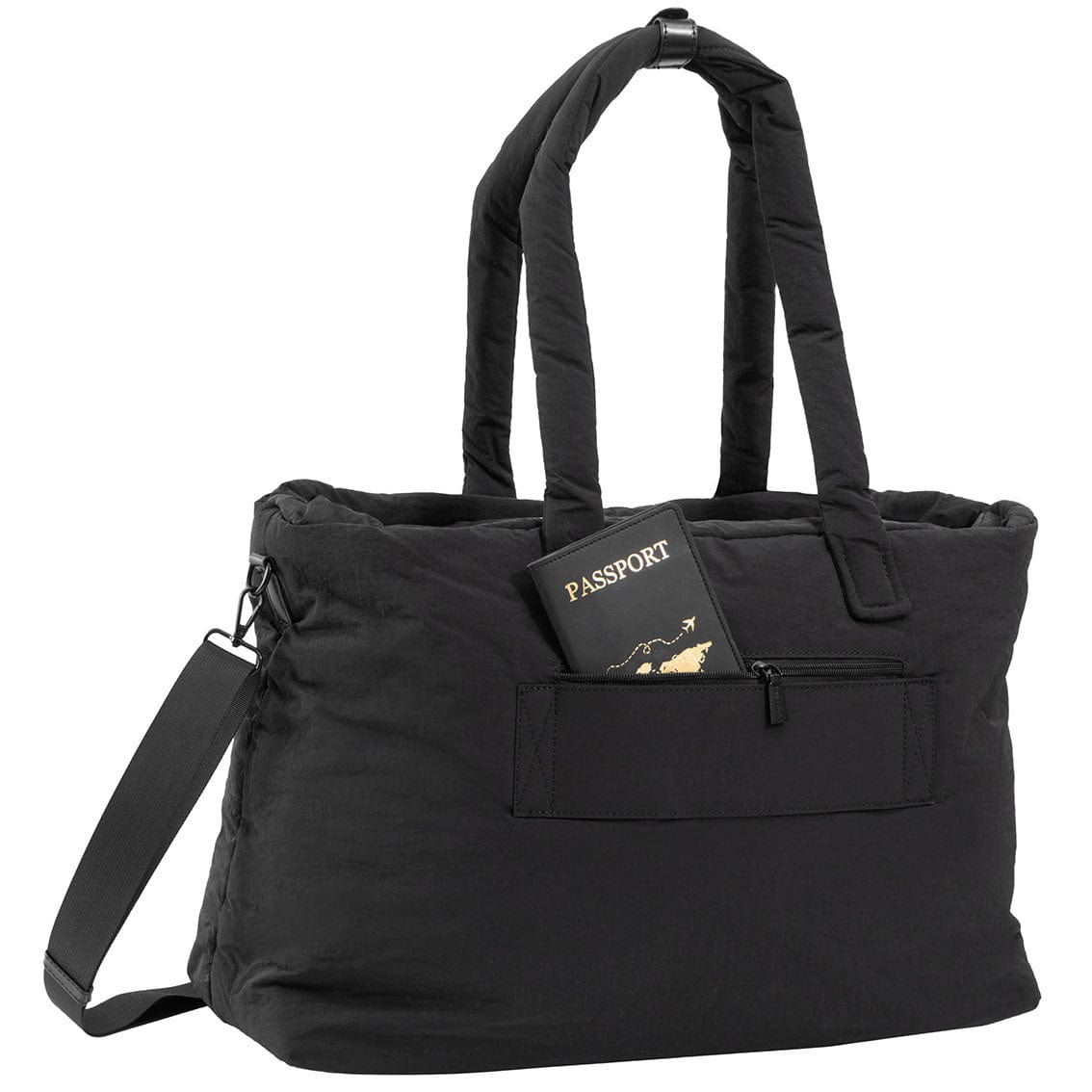 Max Studio Matte Puffer Nylon East West Tote