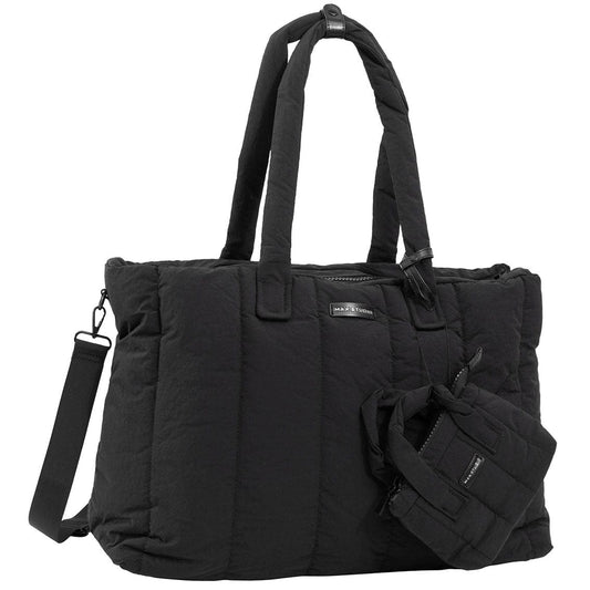 Max Studio Matte Puffer Nylon East West Tote