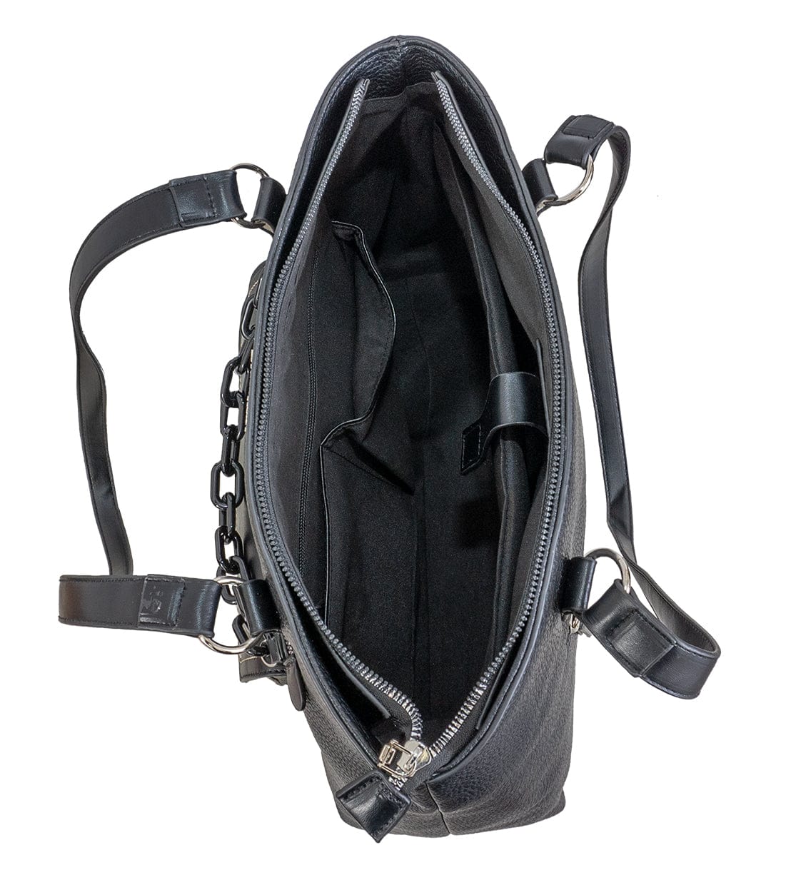 Ellen Tracy Resin Chain Laptop Workbook Tote