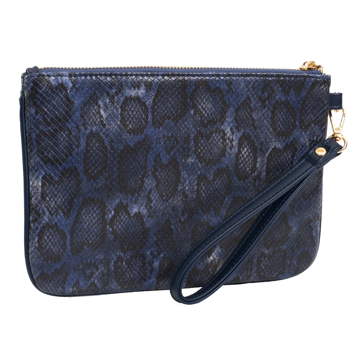 Ellen Tracy Python Faux Leather Print Wristlet