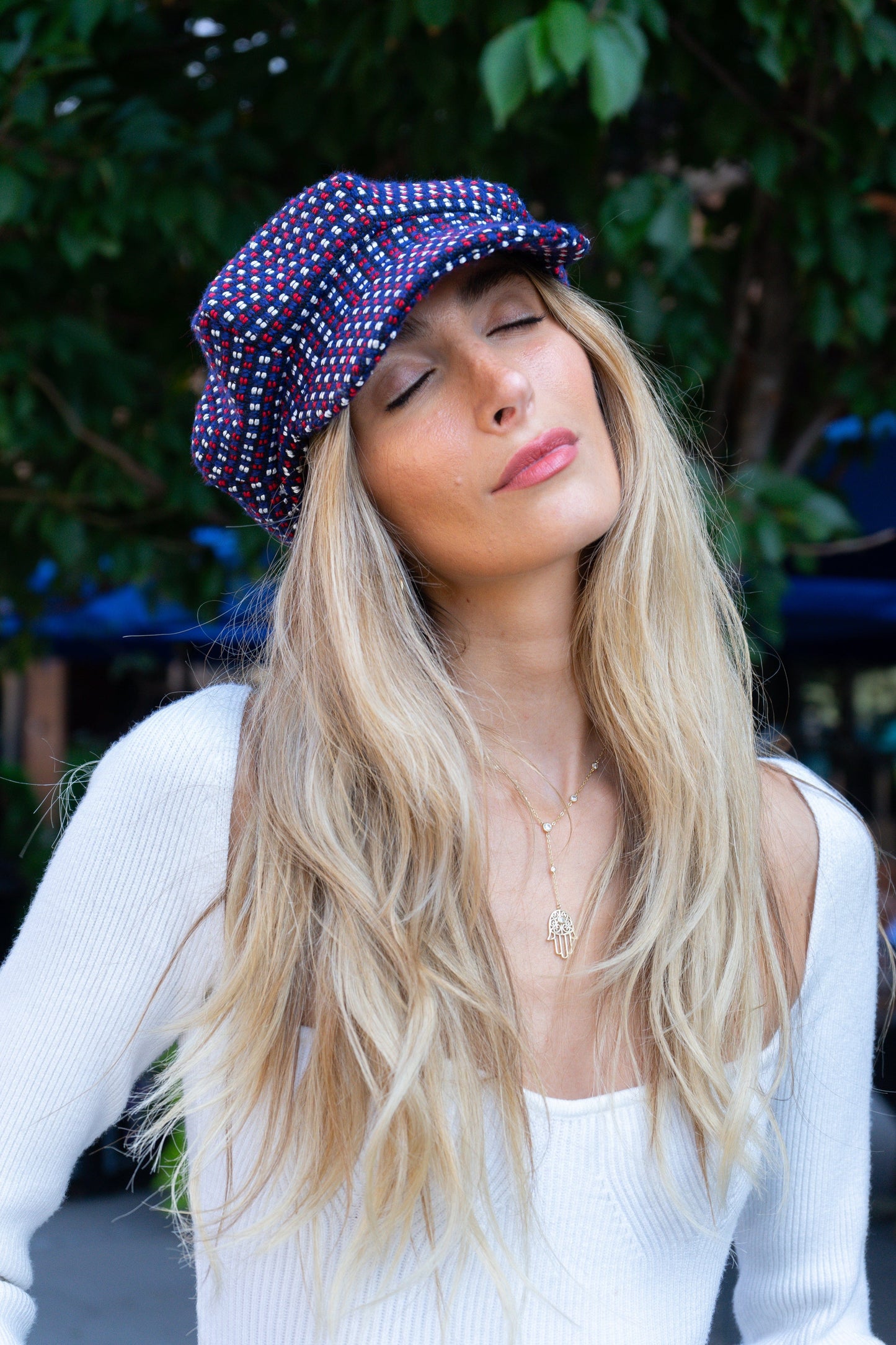 Magid Patterned Newsboy Cabby Hat