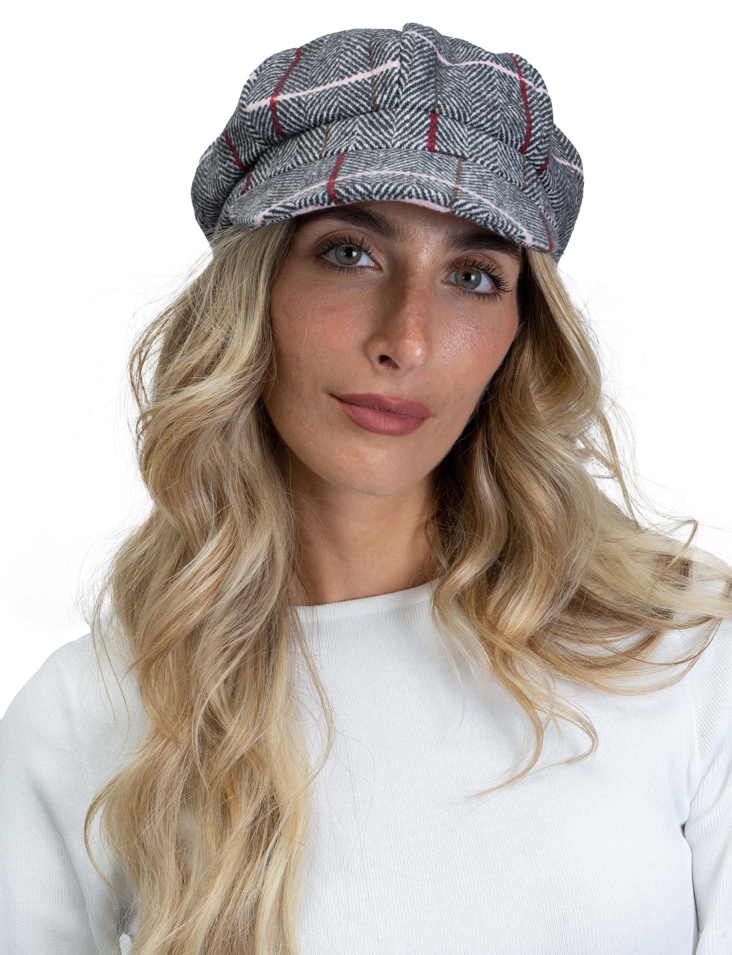 Magid Line Pattern Newsboy Cabby Cap