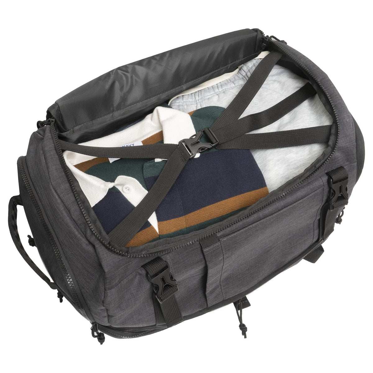 Jack Abrahams The Crosswind 18 Inch Nylon Expandable Weekender Backpack