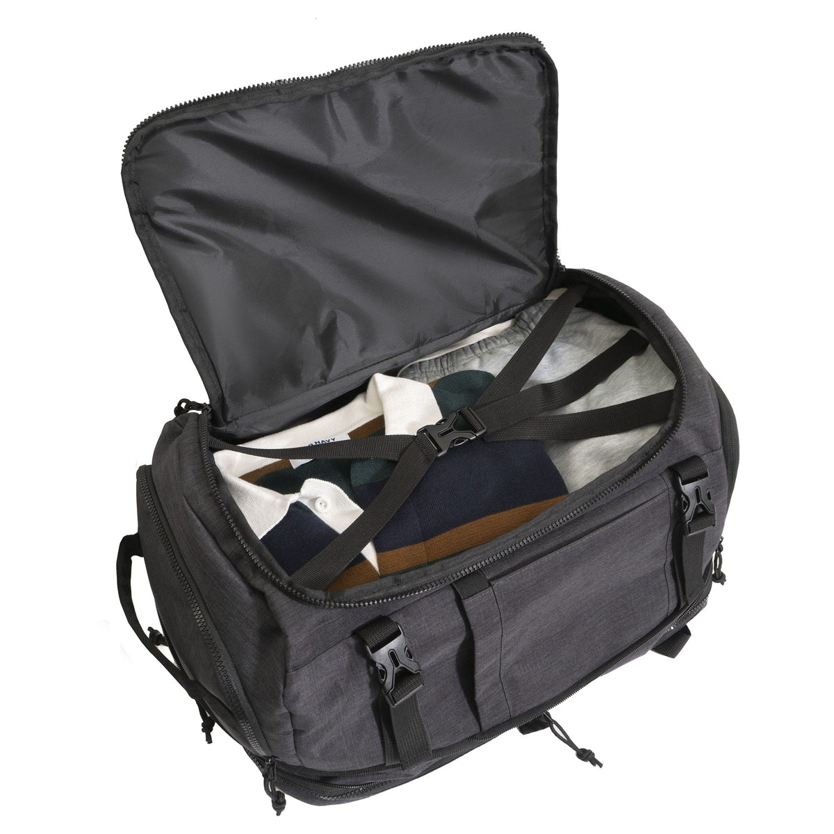 Jack Abrahams The Crosswind 18 Inch Nylon Expandable Weekender Backpack