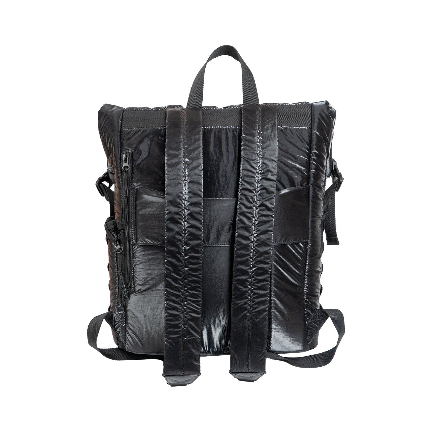 Joan & David Tubular Quilted Metallic Puffer Nylon 18-Inch Workbook Backpack