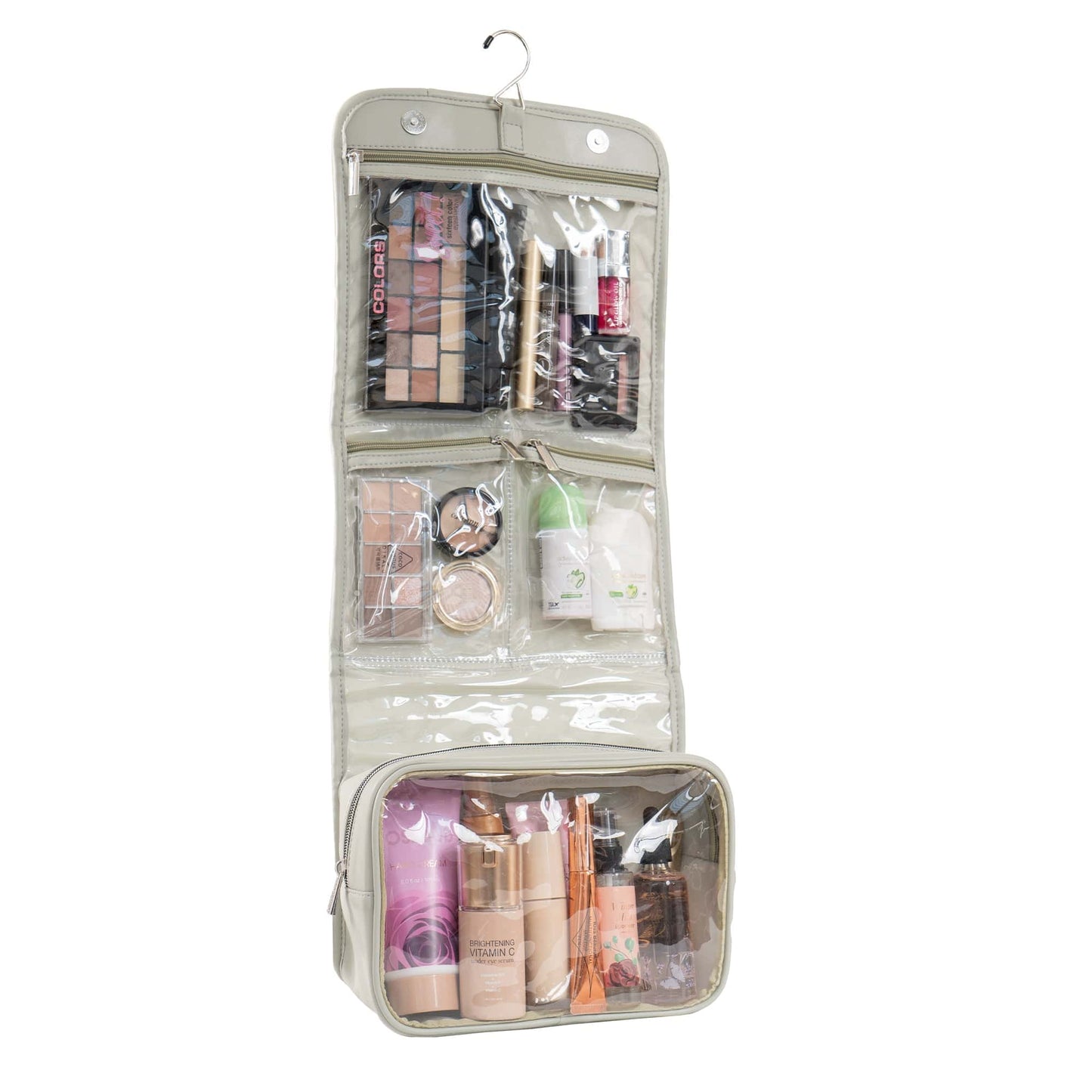 Joan & David The Bubble Quilted Roll Hanging Makeup Toiletry Bag