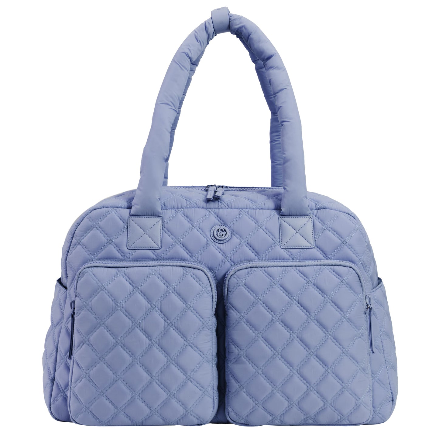 Joan & David Two Pocket Diamond Quilted 22 in. Duffel Bag