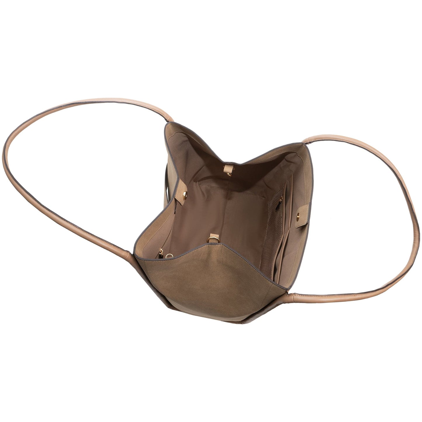 Joan & David Double Handle Faux Suede Tote