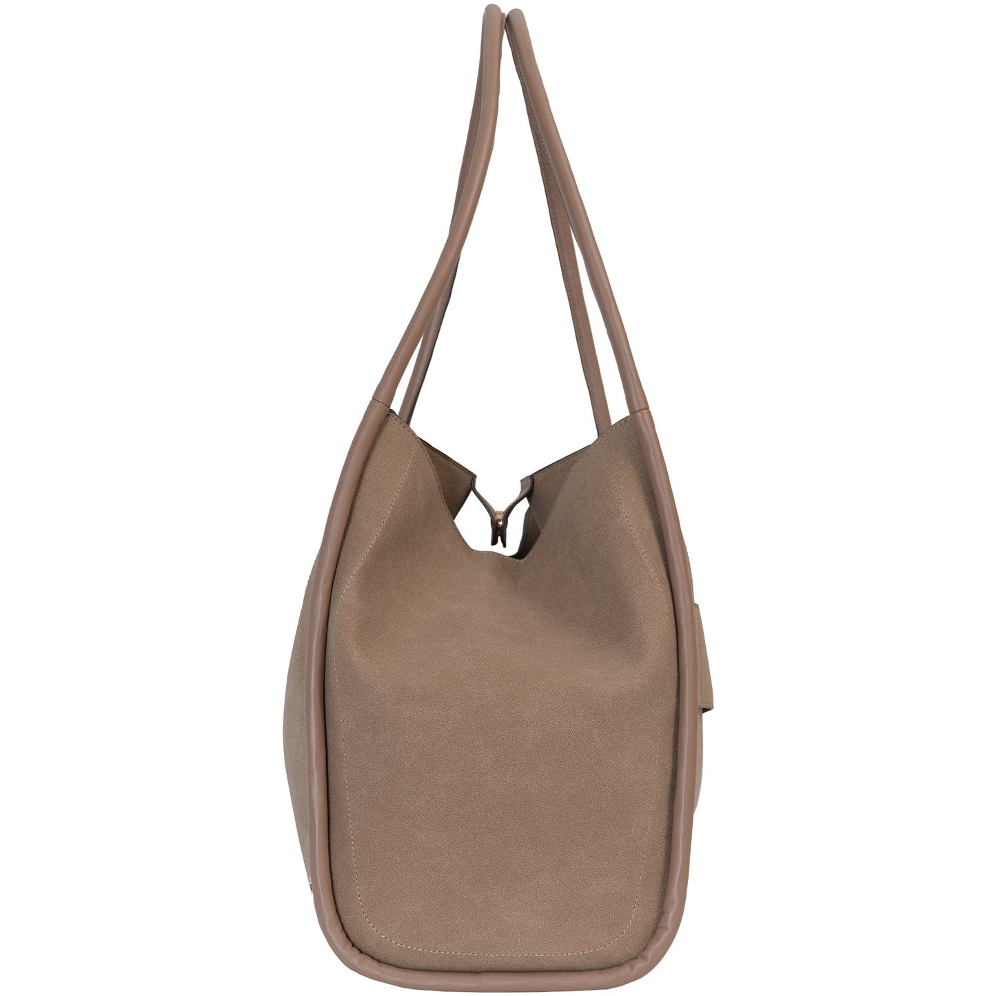 Joan & David Double Handle Faux Suede Tote