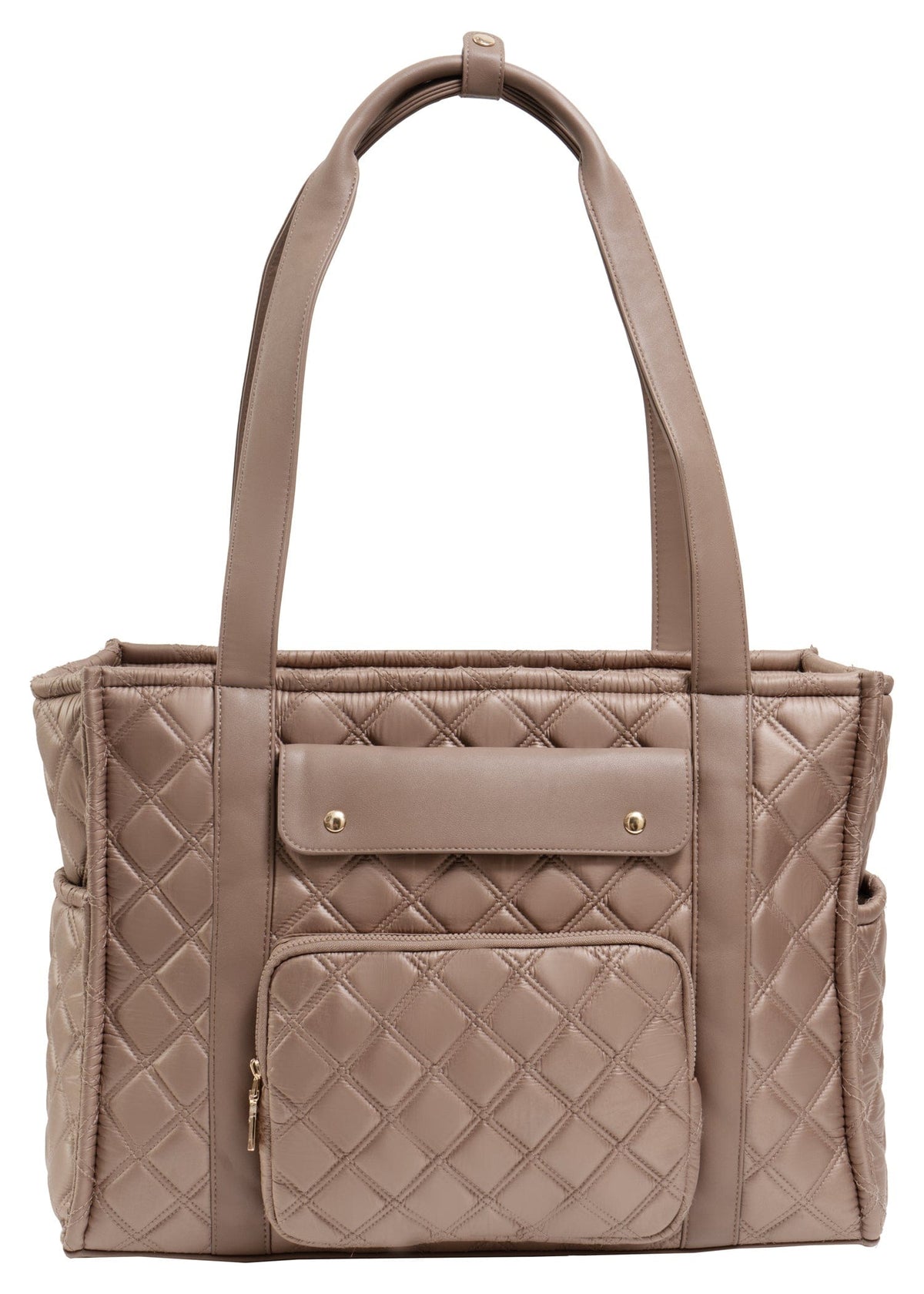 Joan & David The Daphne Diamond Quilted Square Tote