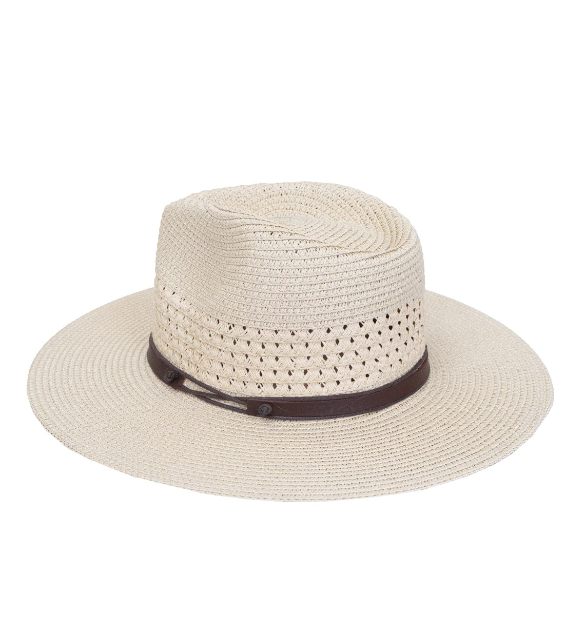 Max Studio Eyelet Straw Panama Hat