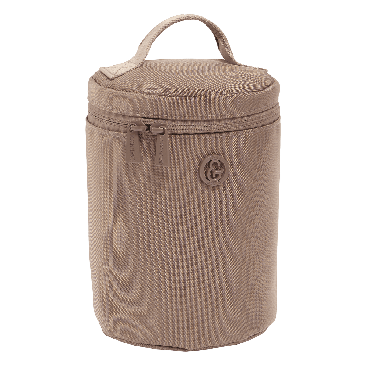 Joan & David 1680 Denier Nylon Top Handle Cylinder Cosmetic Case