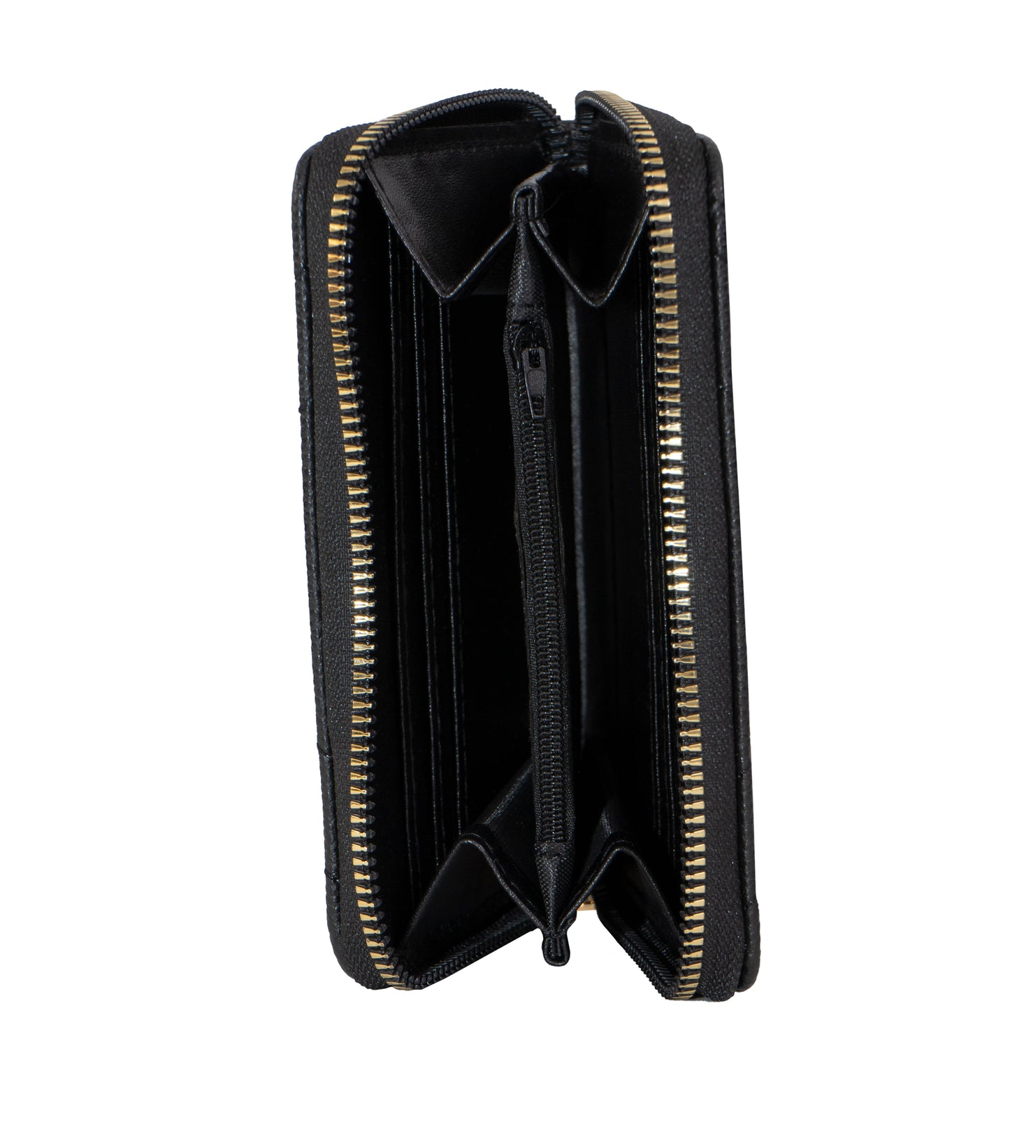 Rebecca & Rifka Quilted Pebble Chevron Medallion Zip Indexer Wallet