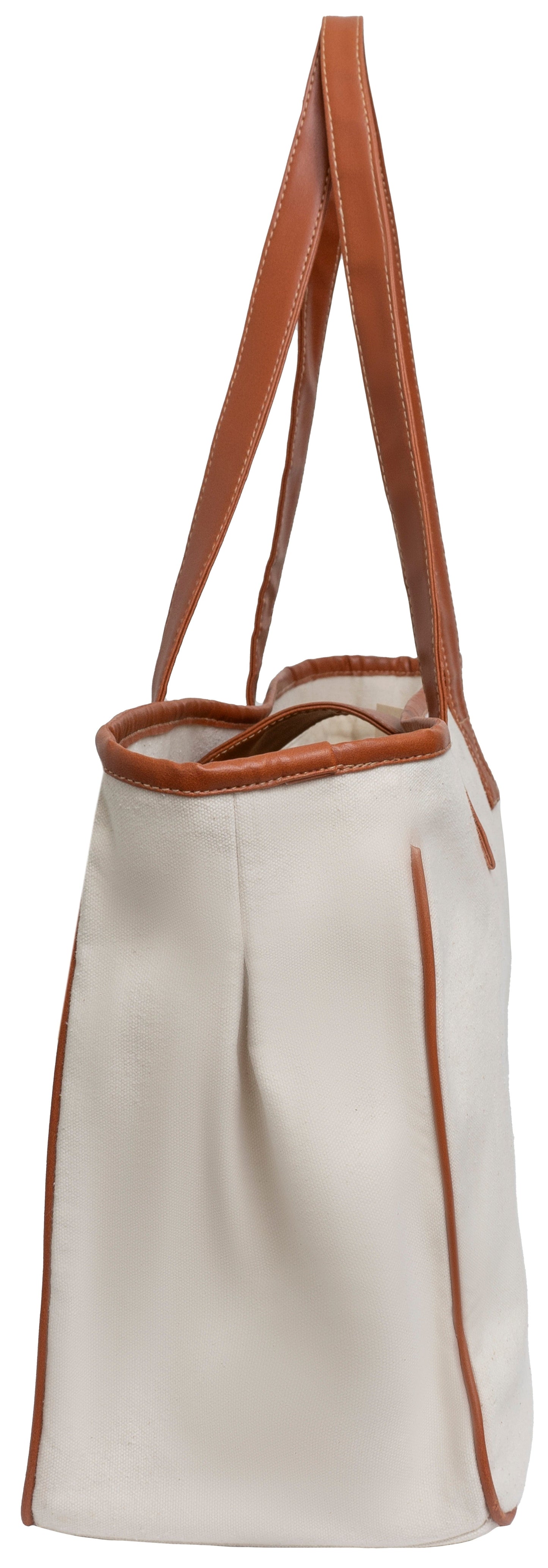 Magid Canvas Slogan Tote "HELLO WEEKEND"