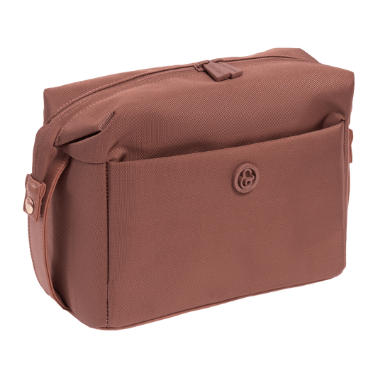 Joan & David 1680 Denier Nylon Cosmetic Case With Front Zip Pocket