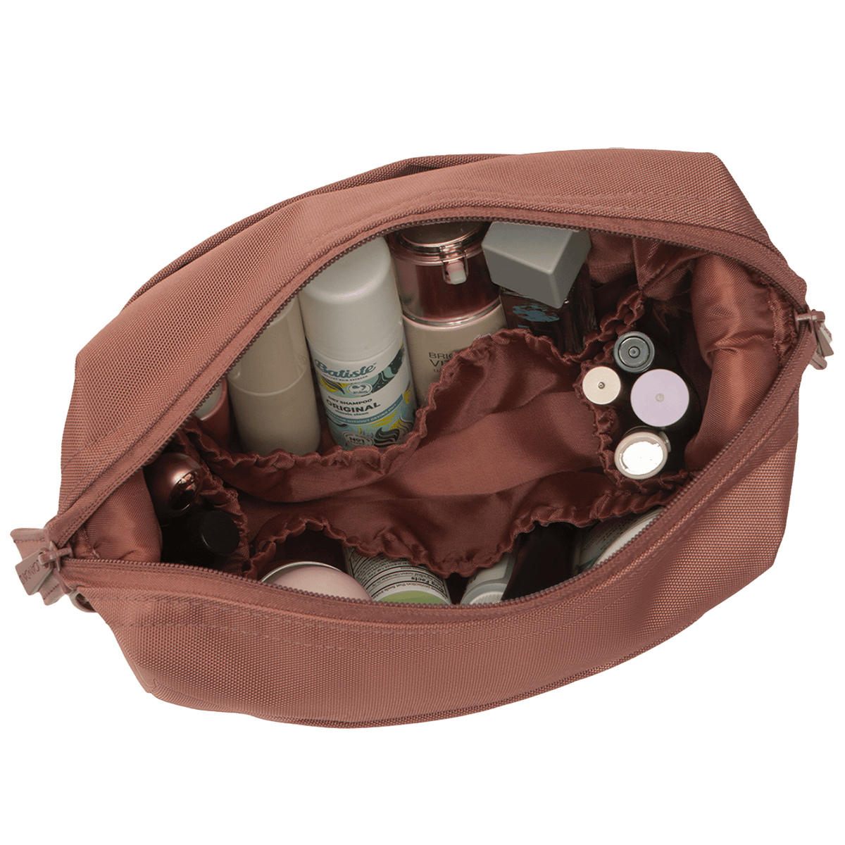 Joan & David 1680 Denier Nylon Cosmetic Case With Front Zip Pocket