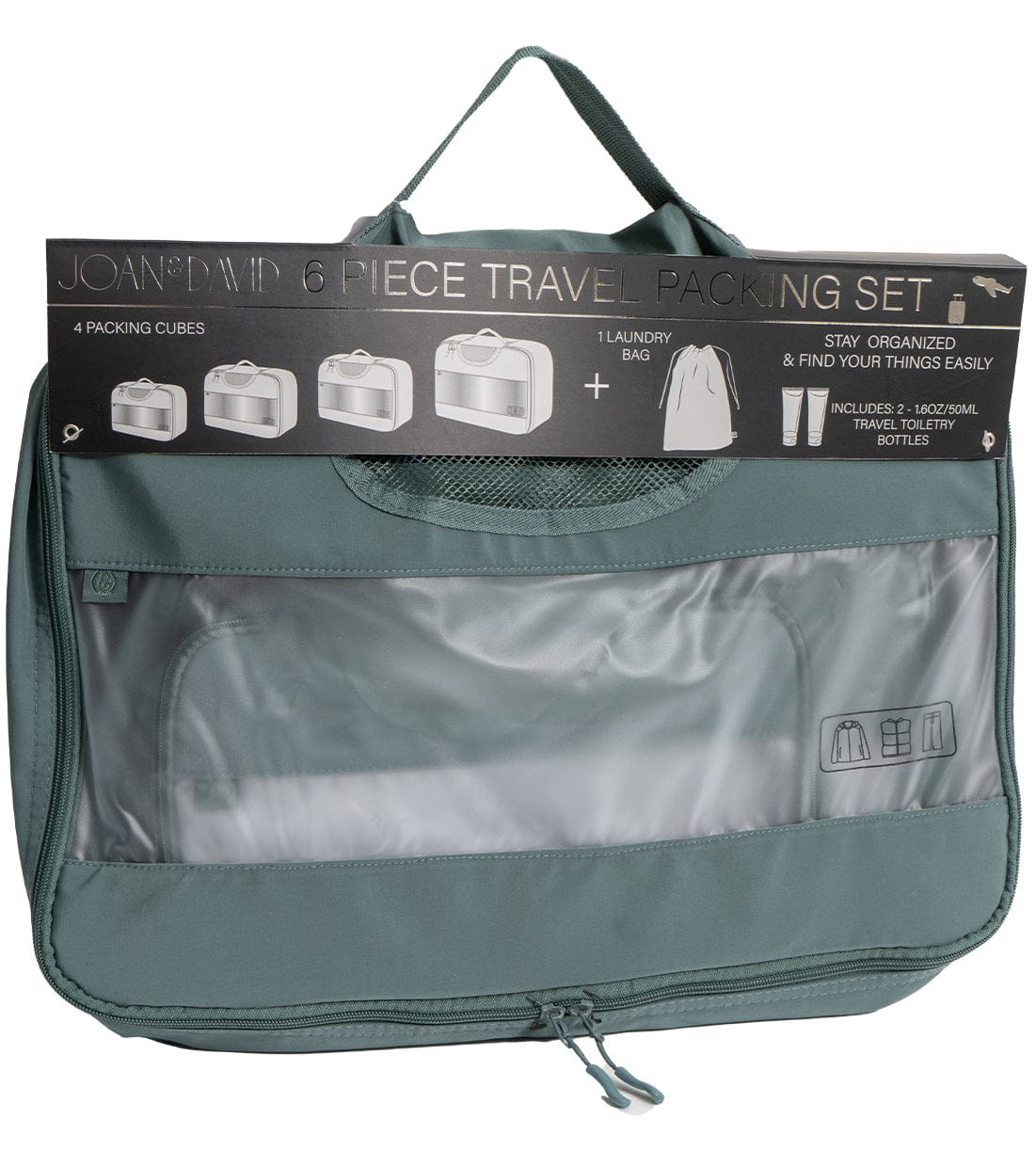 Joan & David 6 Piece Travel Packing Cube Set